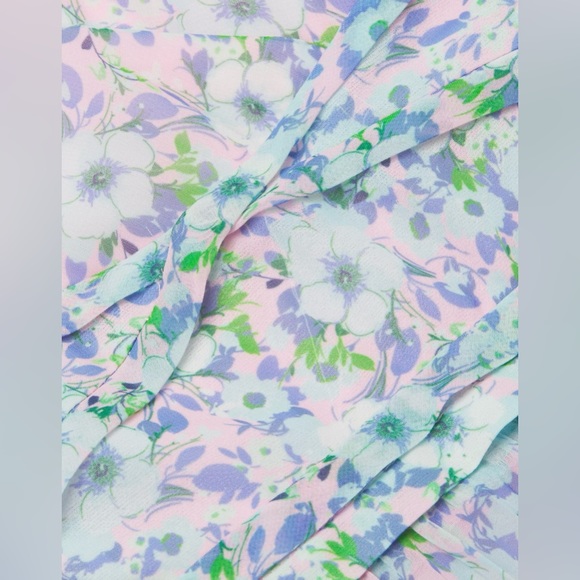 Laundry by Shelli Segal Floral Pleated Chiffon Maxi Dress - Picture 6 of 6